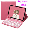 Para iPad 10ª Geração Capa De Teclado Redonda De Bluetooth Mouse Com Slot Magnético De Lápis for iPad 5ª 6ª 7ª 8ª 9ª Geração gen 10 Air 4 5 Pro 9.7 11