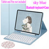 Para iPad 10ª Geração Capa De Teclado Redonda De Bluetooth Mouse Com Slot Magnético De Lápis for iPad 5ª 6ª 7ª 8ª 9ª Geração gen 10 Air 4 5 Pro 9.7 11