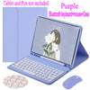 Para iPad 10ª Geração Capa De Teclado Redonda De Bluetooth Mouse Com Slot Magnético De Lápis for iPad 5ª 6ª 7ª 8ª 9ª Geração gen 10 Air 4 5 Pro 9.7 11