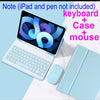 Caso Com Teclado For iPad 5ª 6ª 7ª 8ª 9ª 10ª geração gen 5 6 7 8 9 10 Wireless Bluetooth Keyboard Mouse Cover Case for air 2 3 4 5 Pro 9.7 10.5 11 Mini 4 5 iPad Air 2 3 4 5 Pro 9.7 11