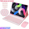 Capa De Teclado Para Samsung Galaxy Tab S6 Lite 10.4 2024 P620 2022 2020 A7 A8 A9 Plus S9 S9 FE Sem Fio Bluetooth mouse