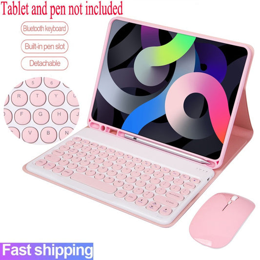 Capa De Teclado Para Samsung Galaxy Tab S6 Lite 10.4 2024 P620 2022 2020 A7 A8 A9 Plus S9 S9 FE Sem Fio Bluetooth mouse