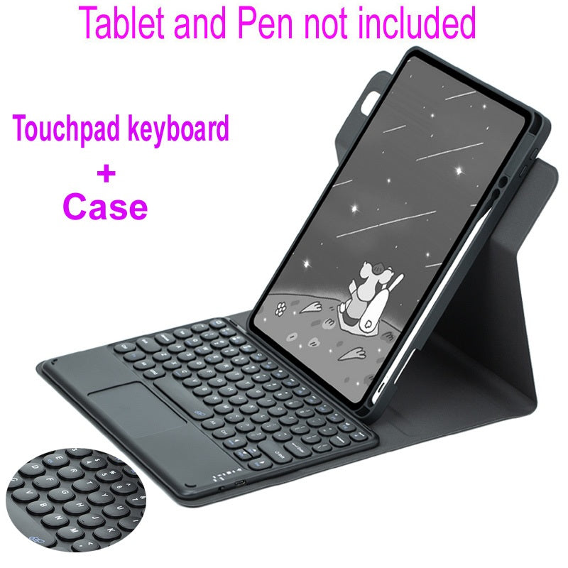 360 ° Capa Para Teclado Touchpad Com iPad 7a Geração 8a 9a 10a Bluetooth Touch pad Air 3 4 5 Pro 10.5 11 2021 2022 Estojo