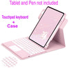 360 ° Capa Para Teclado Touchpad Com iPad 7a Geração 8a 9a 10a Bluetooth Touch pad Air 3 4 5 Pro 10.5 11 2021 2022 Estojo