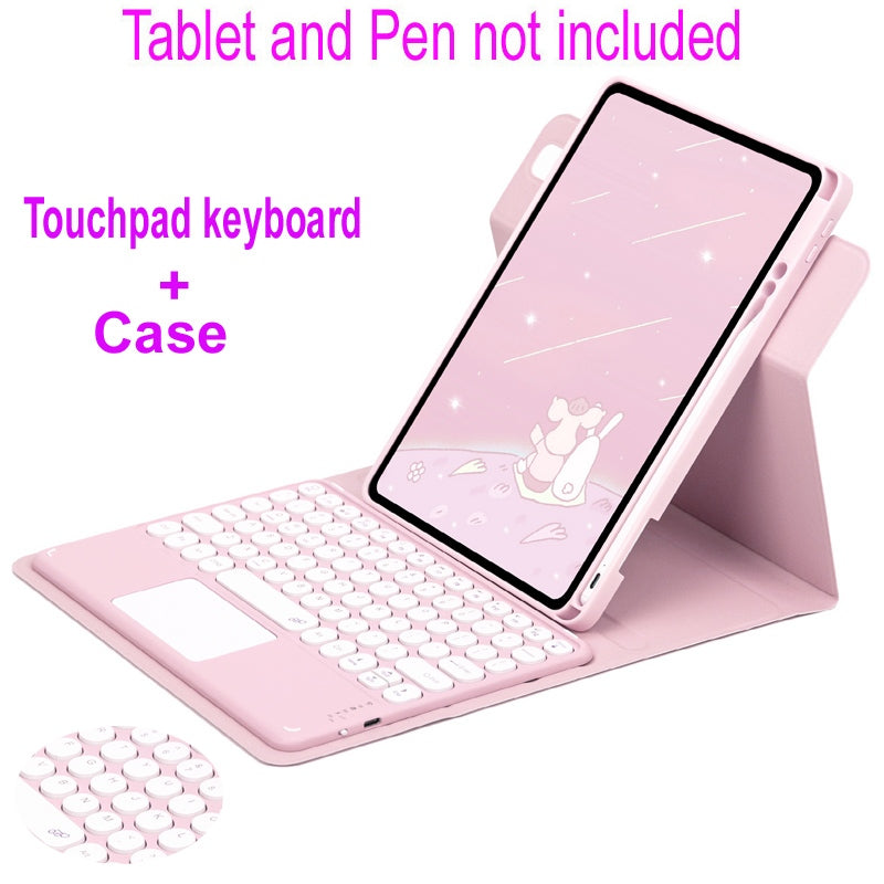 360 ° Capa Para Teclado Touchpad Com iPad 7a Geração 8a 9a 10a Bluetooth Touch pad Air 3 4 5 Pro 10.5 11 2021 2022 Estojo