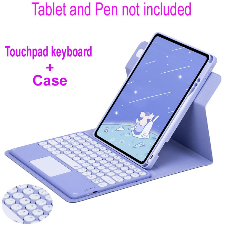 360 ° Capa Para Teclado Touchpad Com iPad 7a Geração 8a 9a 10a Bluetooth Touch pad Air 3 4 5 Pro 10.5 11 2021 2022 Estojo