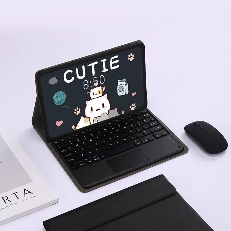 Capa de Teclado para Redmi Pad SE 11 Polegadas 2023 10.61 Polegadas 2022 para Xiaomi Pad 6/6 Pro 11 Polegadas 5/5 Pro 11