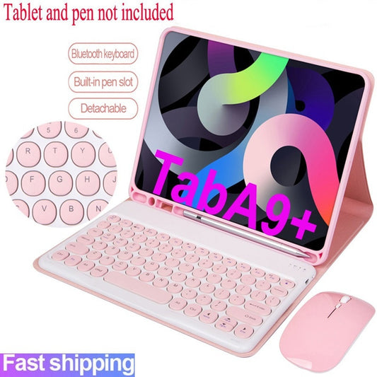 Capa com Teclado para Samsung Galaxy Tab A8 SM-X200 / X205/ X207 A9 A9 Plus + 11'' SM-X210/X216 S9 S9 FE Capa de Teclado
