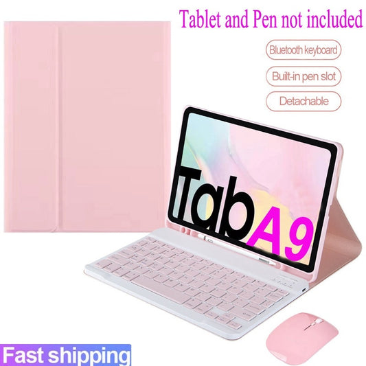 Capa com Teclado para Samsung Galaxy Tab A8 SM-X200 / X205/ X207 A9 A9 Plus + 11'' SM-X210/X216 S9 FE Capa de Teclado e