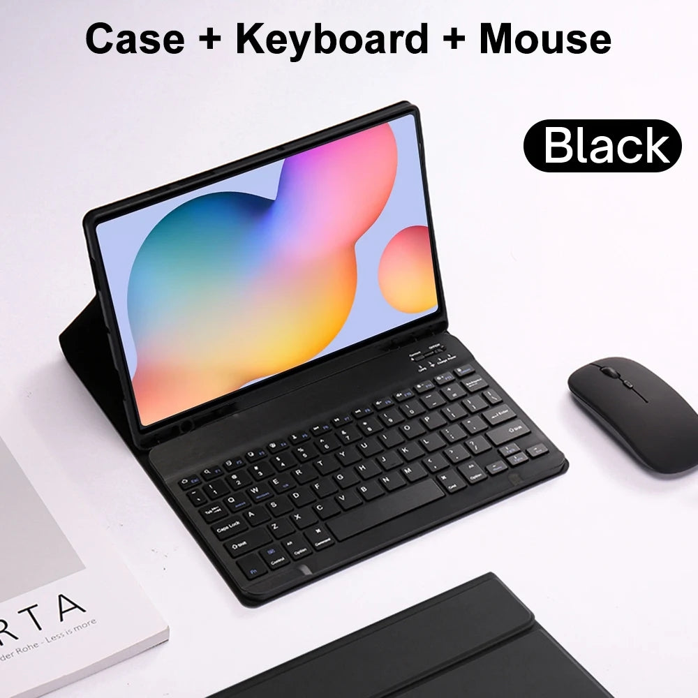 Capa de teclado para Samsung Galaxy Tab A8 SM-X200 / X205/ X207 A9 A9 Plus + 11'' SM-X210/X216 S9 FE, capa de teclado e