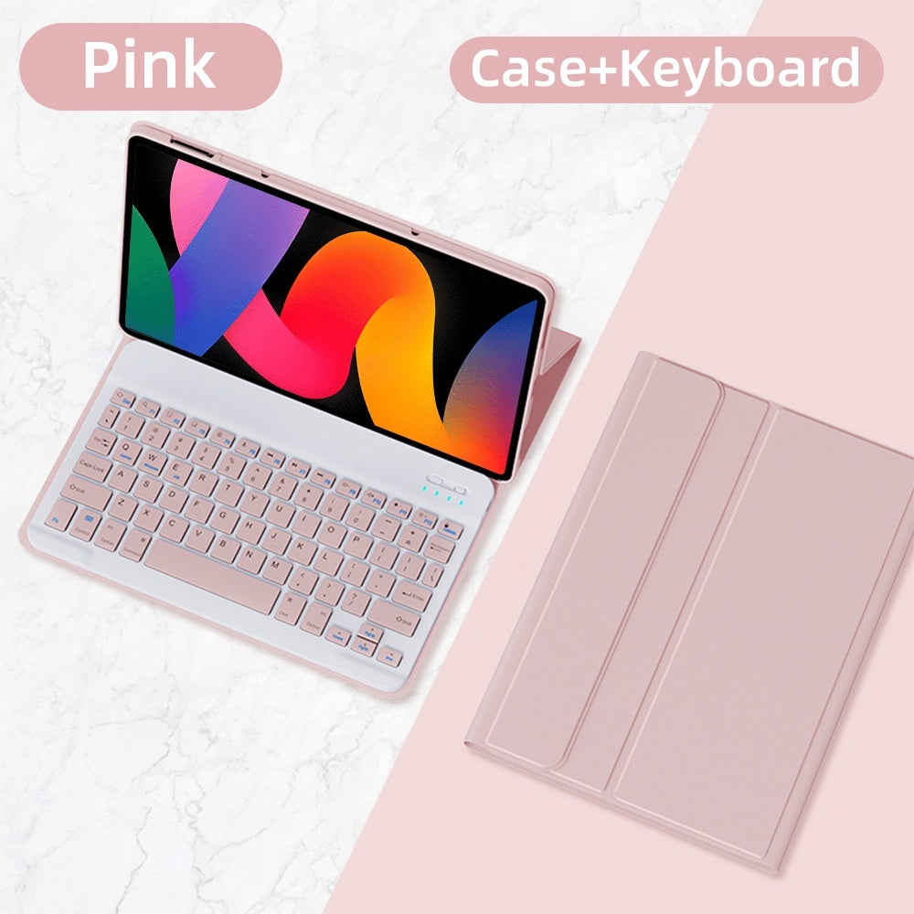 Capa de Teclado para Xiaomi Red mi Pad 10.61" 2022, Xiaomi Redmi Pad SE 11" 2023, Capa de Teclado e Mouse Sem Fio Blueto