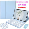 Capa com teclado de botões redondos para Redmi Pad SE 11'' 2023, Redmi Pad 10.61" 2022, Xiaomi Pad 6 / 6 Pro 11 polegada