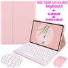 Capa com teclado de botões redondos para Redmi Pad SE 11'' 2023, Redmi Pad 10.61" 2022, Xiaomi Pad 6 / 6 Pro 11 polegada