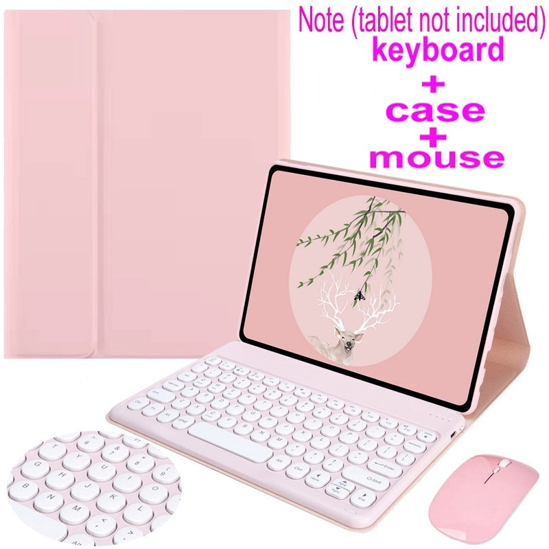 Capa com teclado de botões redondos para Redmi Pad SE 11'' 2023, Redmi Pad 10.61" 2022, Xiaomi Pad 6 / 6 Pro 11 polegada