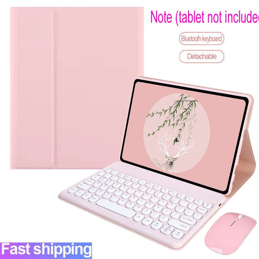 Capa de Teclado e Mouse para Lenovo Tab M11 11'' 2023 TB330XU / TB330FU PU Silicone Macio Magnético Sem Fio Bluetooth Bo