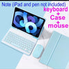 Capa Do Teclado Para iPad 9.7 10.2 5a 6a 7a 8a 9a Geração 10a 10.9‘’ Air 3 4 5 11 2024 Pro 11 mouse Sem Fio Bluetooth
