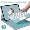 Capa de teclado touch pad para Samsung Galaxy Tab A9 Plus 11 SM-X210/X216 A9 8.7 S6 Lite 10.4 2020 2022 2024 S9 FE 10.9,