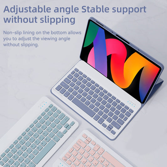 Caso com Teclado Para Xiaomi Redmi Pad Pro 12.1 polegada 2024 Magnético sem fio Bluetooth Teclado Mouse PU Capa de couro