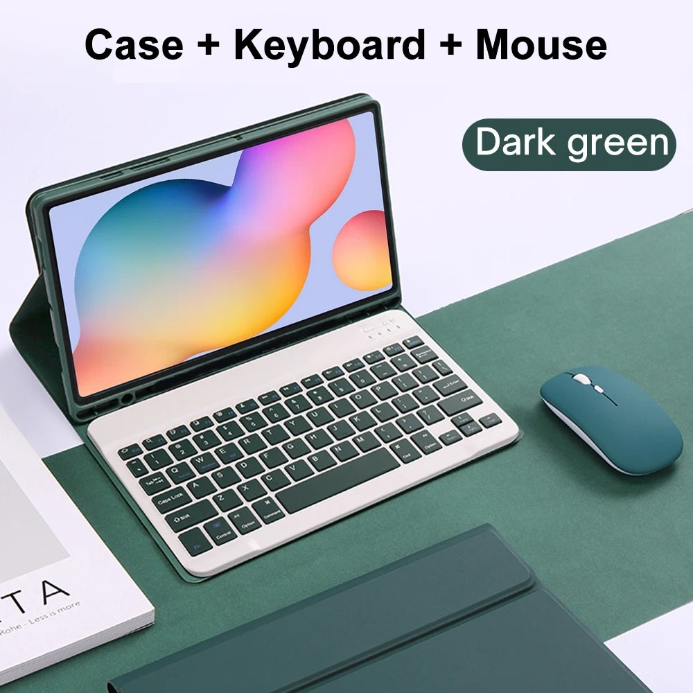 Capa do teclado para iPad 10.2 7th 8th 9th Generation 10.9 polegadas iPad Air 11 2024 iPad Pro 11 2024 Sem fio Bluetooth