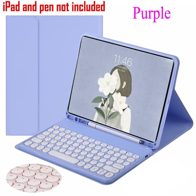 Capa para iPad 9.7 10.2 5ª 6ª 7ª 8ª 9ª 10ª Geração 10.9 polegadas iPad Air 3 4 5 iPad Air 11 2024 iPad Pro 11 Capa de te