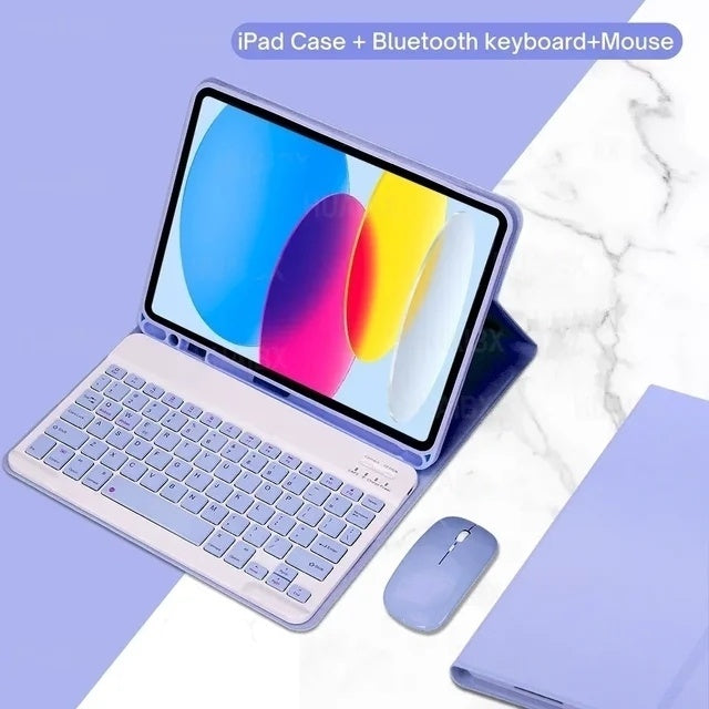 Capa de teclado para iPad Pro 11 2020 2024 iPad Air 11 2024 Capa sem fio para teclado Bluetooth