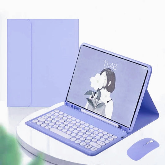 Capa de Teclado para iPad Air 11 2024 iPad Pro 11 2024 Capa de Teclado e Mouse Sem Fio Bluetooth