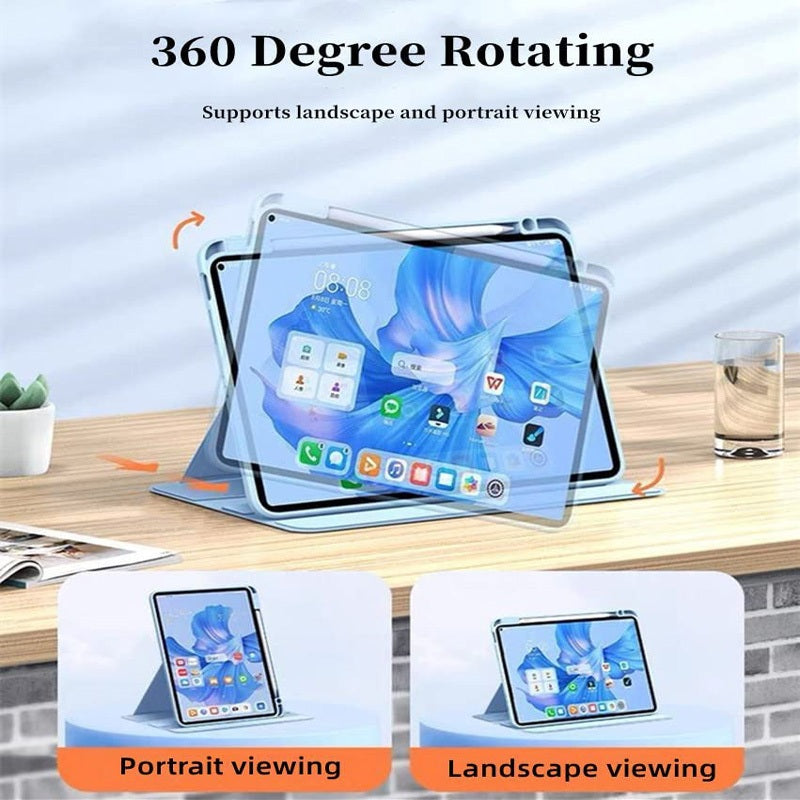 360 ° Capa De Rotação Com Teclado Para iPad 7a Geração 8a 9a 10a Rato De Bluetooth air 3 4 5 11 Pro 10.5 11 Da Caixa
