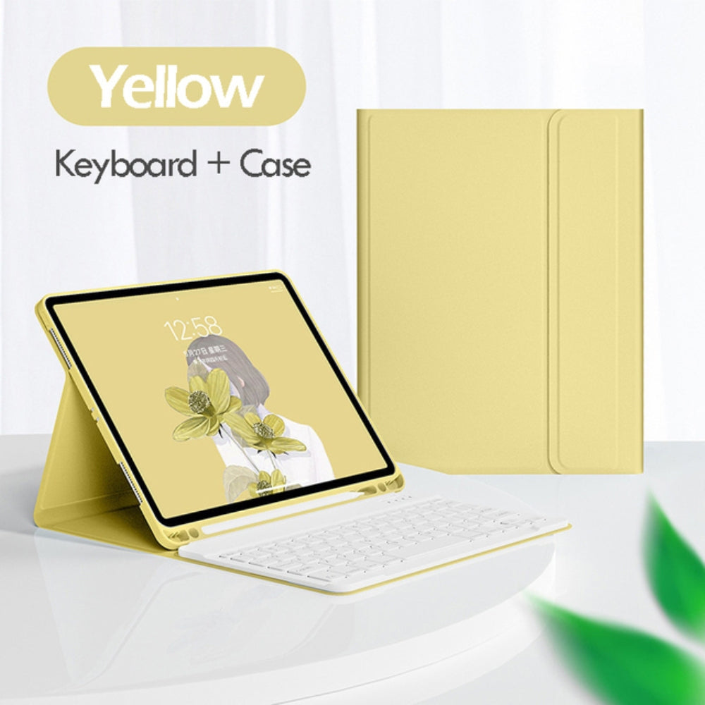 Capa De Teclado De Couro Para iPad Pro 11 Ar 11 4 5 10 9 8 7 10.5 10.2 9.7 Mini 6 Bluetooth