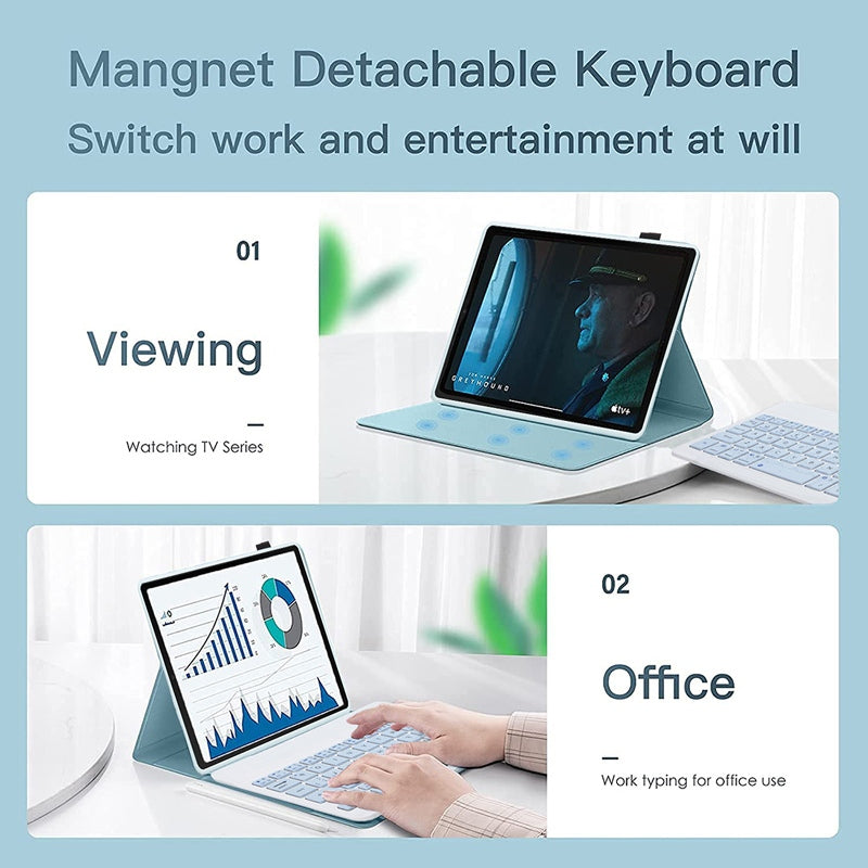 Capa Com Teclado Para Redmi Pad SE 11 Pro 12.1 2024 Vermelho mi 10.61 8.7 Magnético Destacável Sem Fio Bluetooth Mouse Invólucro