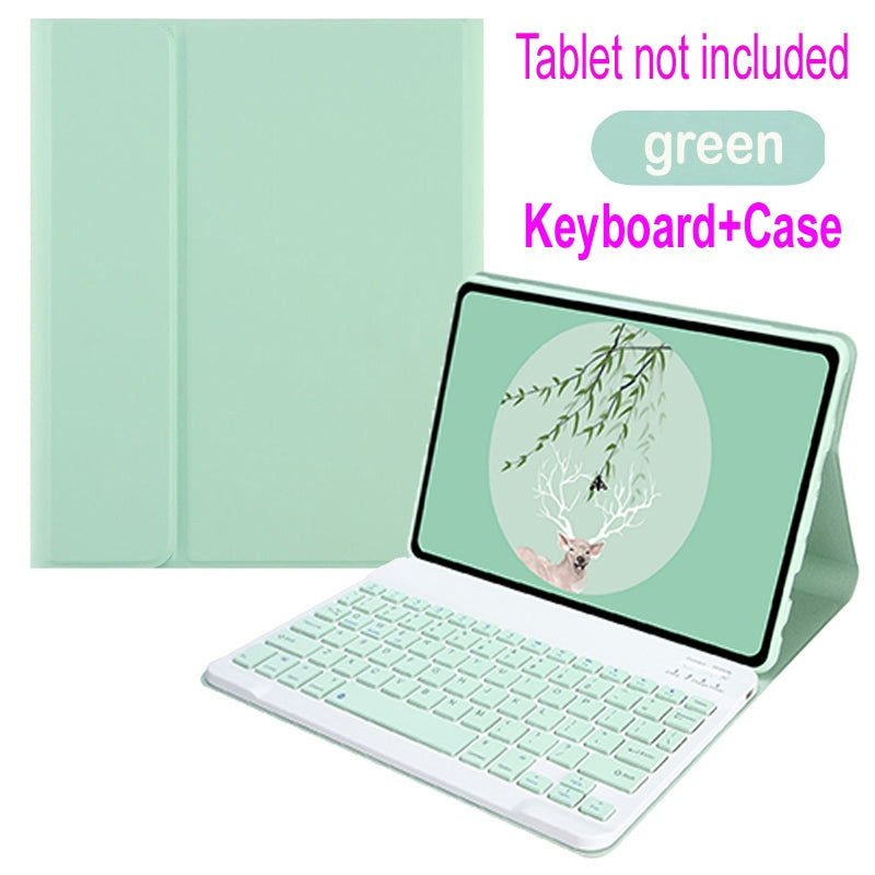 Capa Com Teclado Para Redmi Pad SE 11 Pro 12.1 2024 Vermelho mi 10.61 8.7 Magnético Destacável Sem Fio Bluetooth Mouse Invólucro