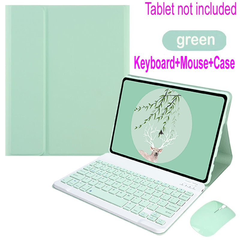 Capa Com Teclado Para Redmi Pad SE 11 Pro 12.1 2024 Vermelho mi 10.61 8.7 Magnético Destacável Sem Fio Bluetooth Mouse Invólucro