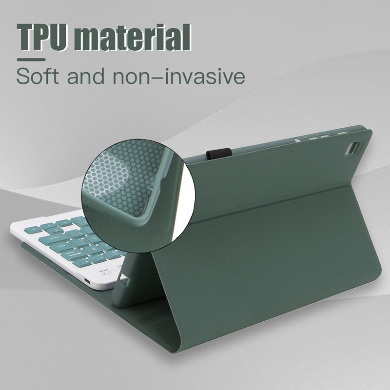 Capa Com Teclado Para Redmi Pad pro 12.1 2024 Vermelho Mi'magnético Destacável Sem Fio Bluetooth Mouse Invólucro
