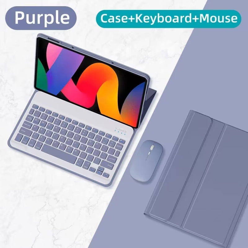 Capa Com Teclado Para Redmi Pad SE 11 2024 Pro 12.1 2024 10.61 2022 8.7 " Magnético Destacável Sem Fio Bluetooth Mouse
