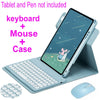 360 ° Capa Rotativa Com Teclado Para iPad air 11 11 Polegadas m3 2025 Bluetooth Mouse