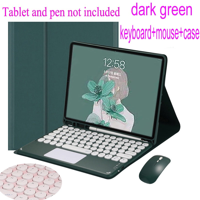 Capa Com Teclado Touchpad Para Samsung Galaxy Tab S6 Lite 10.4 2020 2022 SM-P610 P615/P613 P619 Sem Fio Bluetooth Touch pad