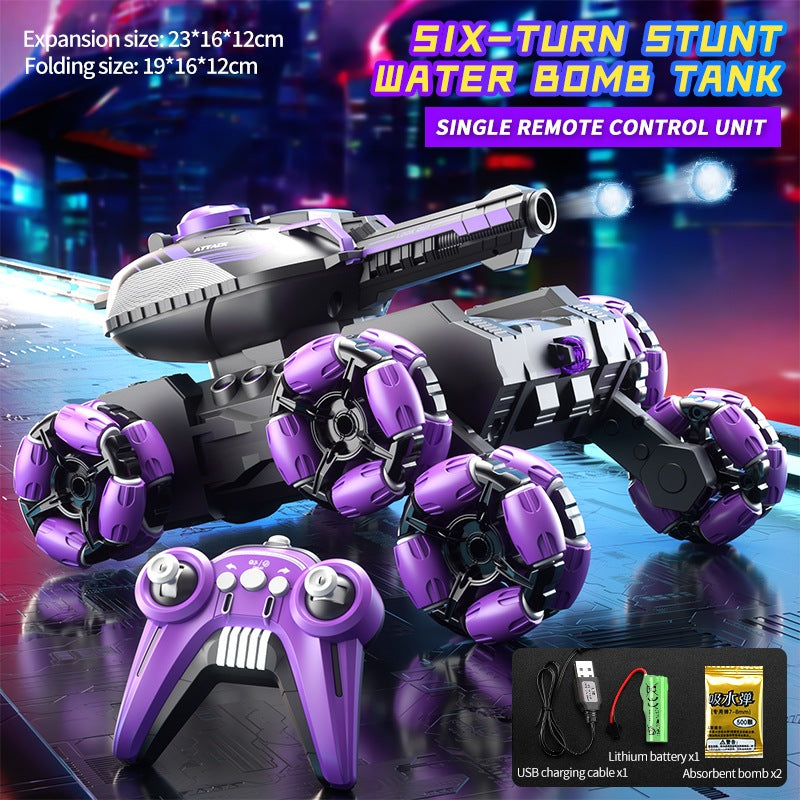 <h2>[Estoque na Malásia] Tanque RC 2.4G com Manobras, Luzes, Controle por Gestos e Bola de Hidrogel</h2>