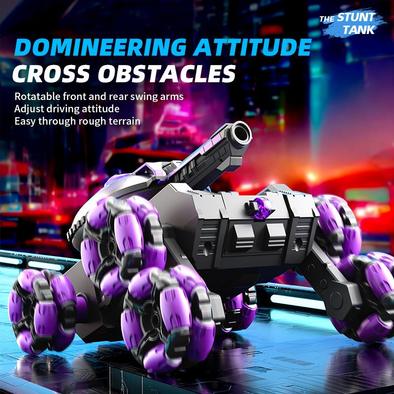 <h2>[Estoque na Malásia] Tanque RC 2.4G com Manobras, Luzes, Controle por Gestos e Bola de Hidrogel</h2>