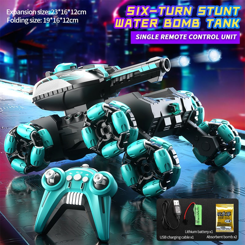 <h2>[Estoque na Malásia] Tanque RC 2.4G com Manobras, Luzes, Controle por Gestos e Bola de Hidrogel</h2>