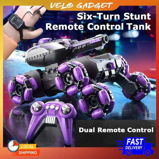 <h2>[Estoque na Malásia] Tanque RC 2.4G com Manobras, Luzes, Controle por Gestos e Bola de Hidrogel</h2>