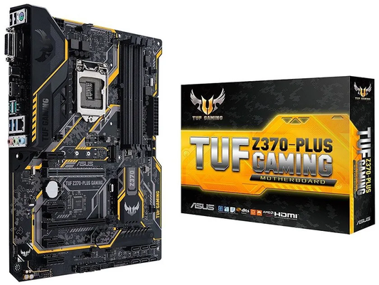 Placa Mãe LGA 1151 Z370-Plus TUF Gaming DDR4 Aura Sync RGB LED USB 3.1 M2 - Asus