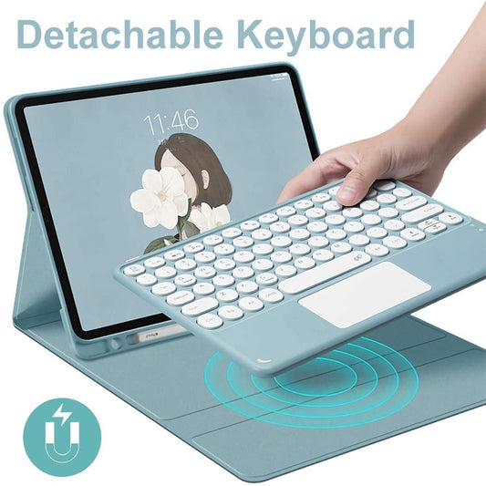 Capa Com Teclado Touchpad Para Samsung Galaxy Tab S6 Lite 10.4 2020 2022 SM-P610 P615/P613 P619 Sem Fio Bluetooth Touch pad