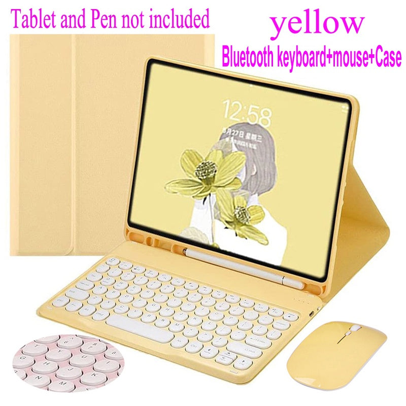 Capa Com Teclado Para iPad 10ª Geração 10.9'' 10 gen 2022 Sem Fi  Bluetooth keyboard Mouse Cover
