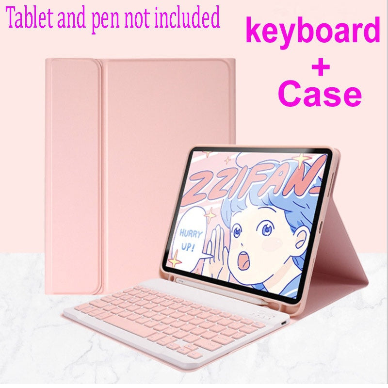 Capa de teclado para Samsung Galaxy Tab A8 LTE 10.5 ''2022 SM-X200 SM-X205 X207, capa magnética destacável, teclado sem