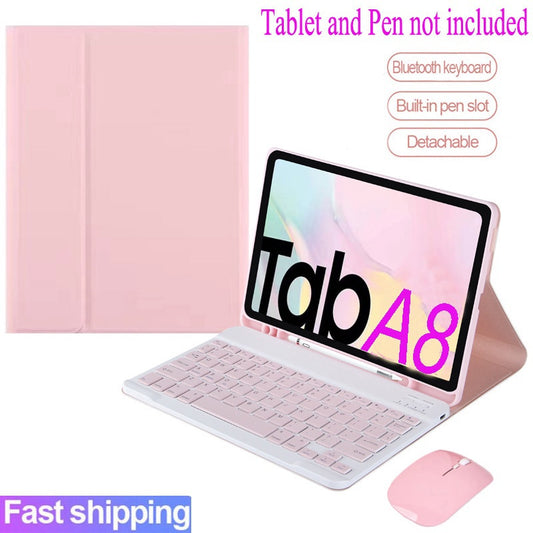 Capa de teclado para Galaxy Tab A8, para Samsung Galaxy Tab A8 10.5 2021 SM-X200 SM-X205 A9 + Plus SM-X210/X216B/X218U,