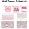 Capa de Teclado e Mouse Bluetooth Sem Fio para Samsung Galaxy Tab S6 Lite 10.4 2020 2022 2024 A7 A8 10.5 S7 S8 11 S7 Plu