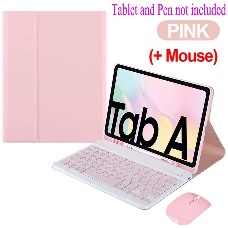 Caso Galaxy Tab S7 FE Com Teclado Para Samsung Galaxy Tab S7 FE 12.4 2021 SM-733 SM-736 Sem Fio Teclado Bluetooth Mouse