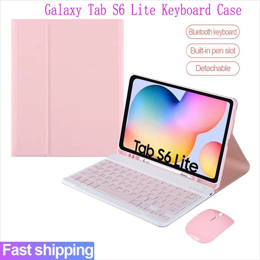Capa de teclado para Samsung Galaxy Tab S6 Lite 10.4 2024 P620 2020 2022 SM-P613 SM-P619 2020 SM-P610 SM-P615 P617 Magné