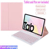 Capa de Teclado para Samsung Galaxy Tab A7 A8 A9 + Plus S7 S8 S7 FE S7 Plus S8 Plus S6 Lite 10.4 2020 2022 2024 Capa de