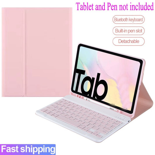 Capa de Teclado para Samsung Galaxy Tab A7 A8 A9 + Plus S7 S8 S7 FE S7 Plus S8 Plus S6 Lite 10.4 2020 2022 2024 Capa de