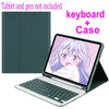 Capa de Teclado para Samsung Galaxy Tab A7 10.4 Sm-T500 T505 A8 10.5 SM-X200 / X205/ X207 A9 + Plus 11 polegadas Capa de